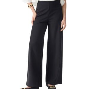 OGL Ponte-De-Roma Tummy-Smooth Wide Leg Back Pocket Pull On Pants Sz Medium